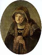 REMBRANDT Harmenszoon van Rijn Portrat der Mutter Rembrandts, Oval oil painting on canvas